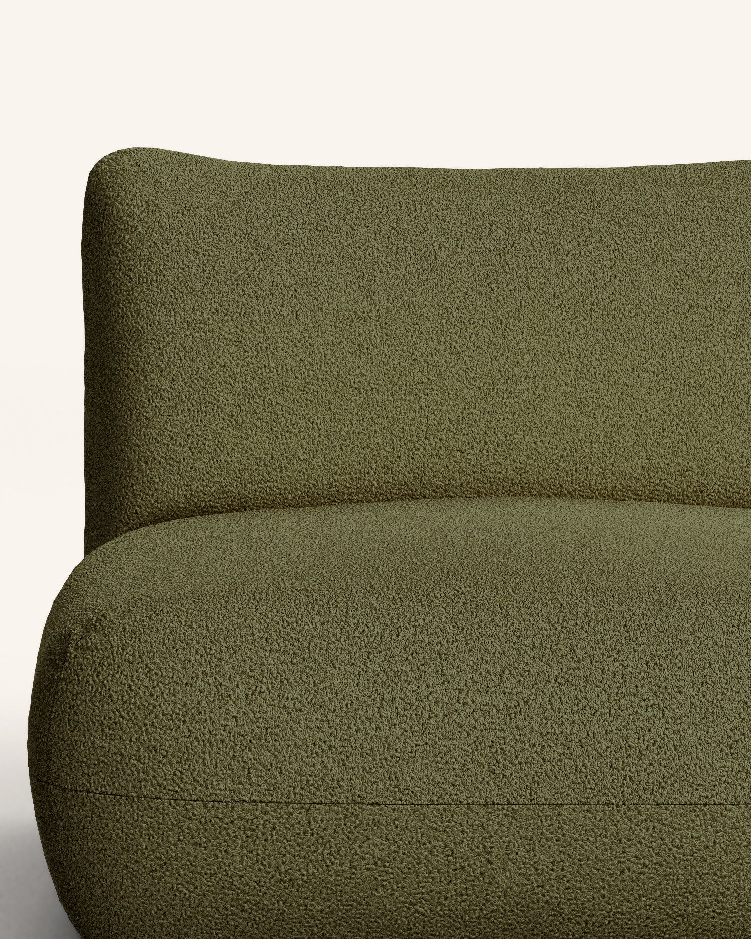 Arnau Lounge Chair - Olive Green Bouclé