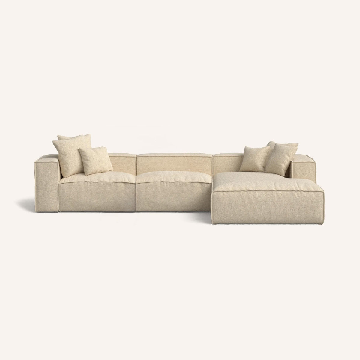 Enfia Sofa (5 seater) - Beige bouclé