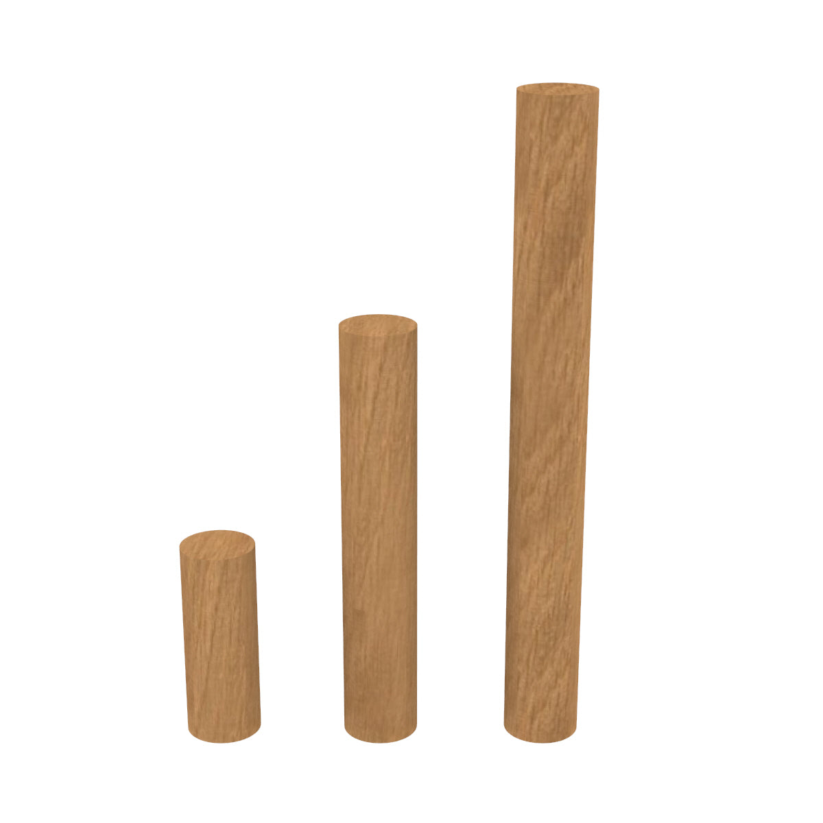 Pegs Scoreboard - Oak, 12 pcs