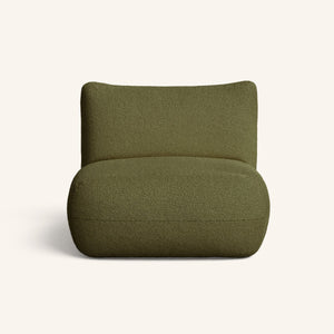 Arnau Loungestol - Olivengrøn Bouclé