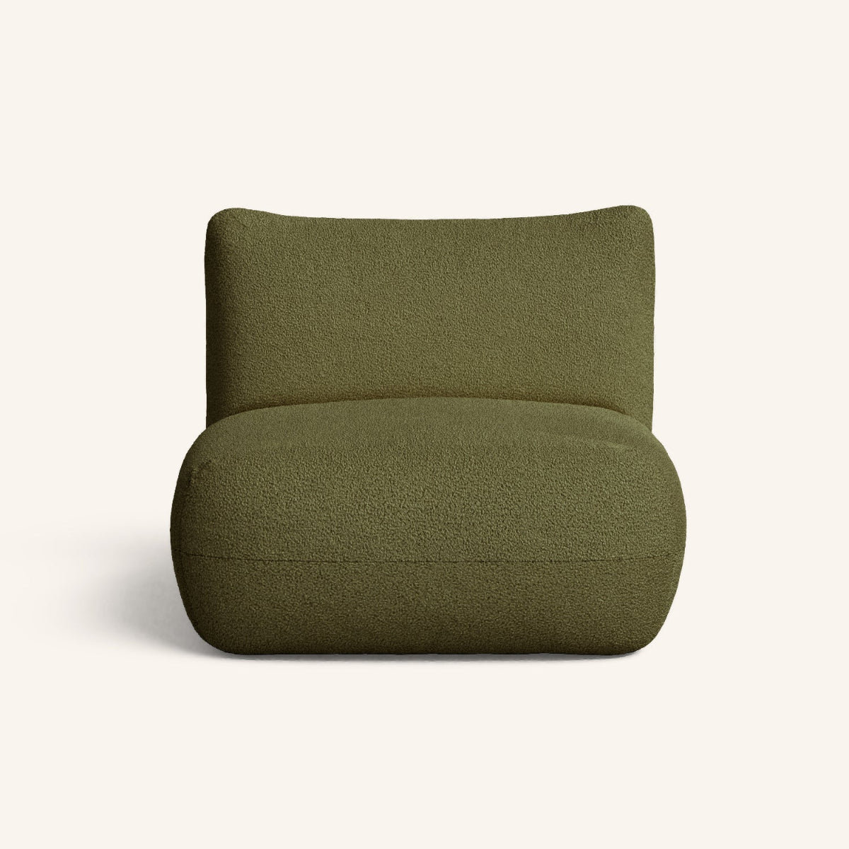 Arnau Loungestol - Olivengrøn Bouclé