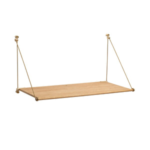 Loop Desk - Oak & Brass