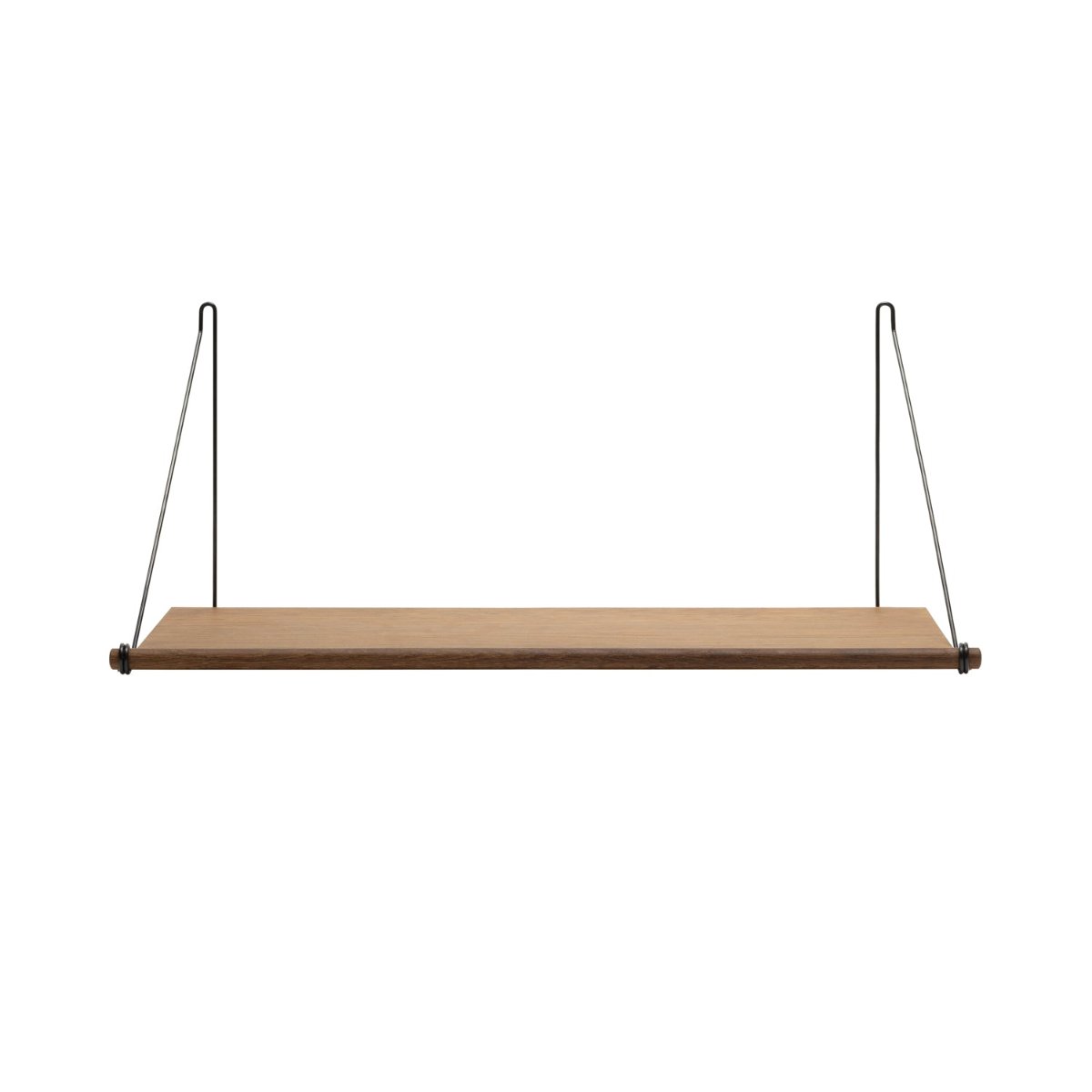 Loop Shelf - Smoked Oak & Black Steel