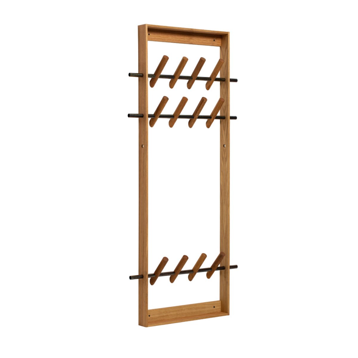 Coat Frame - Oak & Black Steel