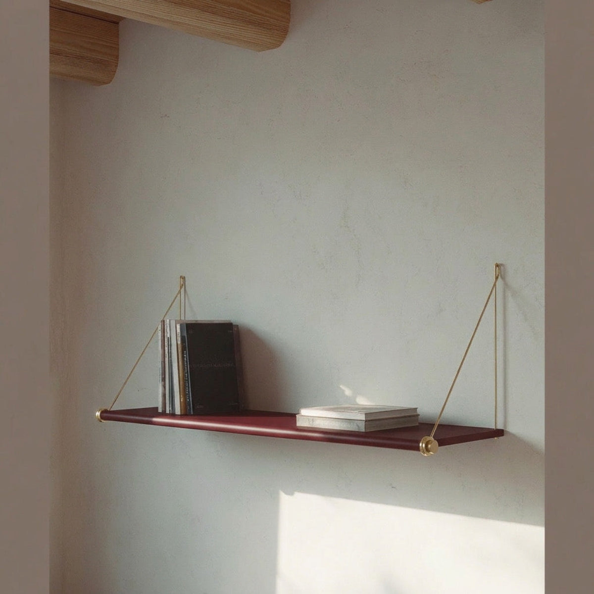 Loop Shelf - Deep Burgundy Red